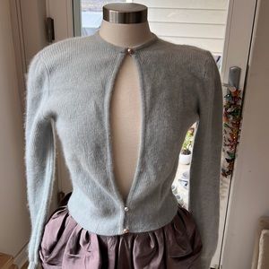 Grey rabbit hair sweater